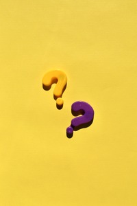 question mark on yellow background