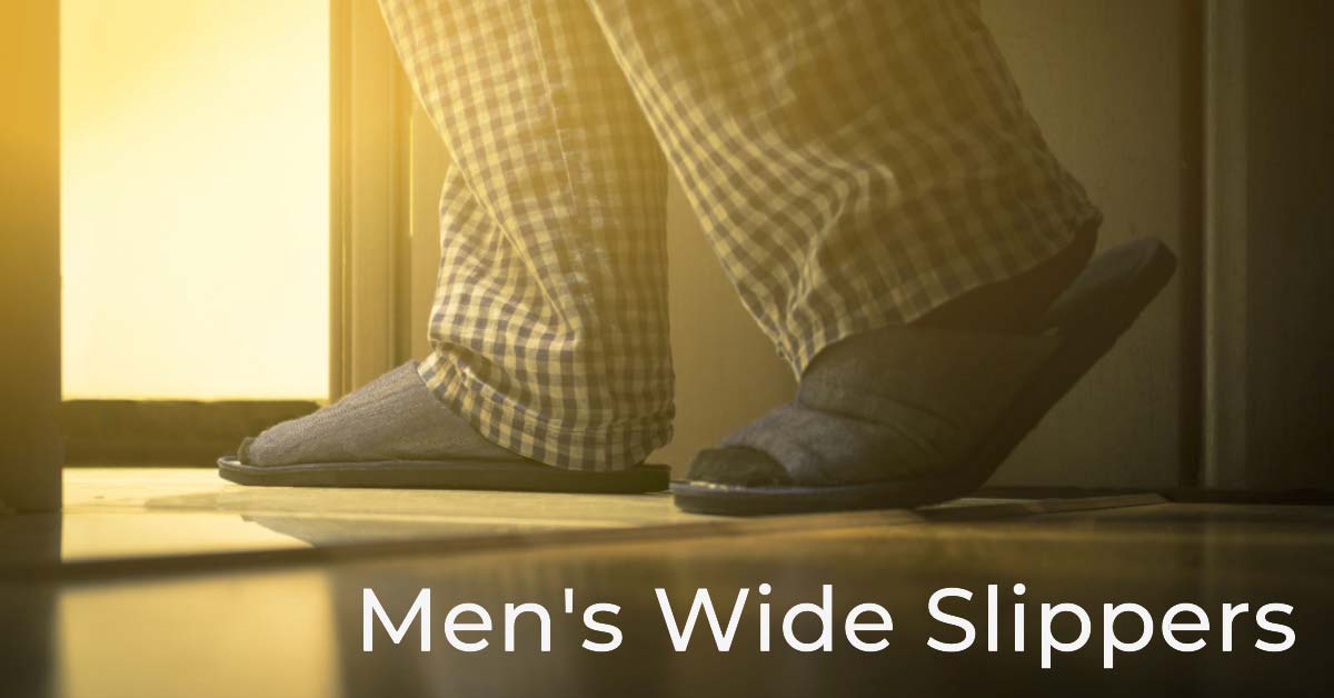 blog post men wide slippers