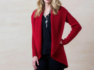 Alpaca Round-Sweater red