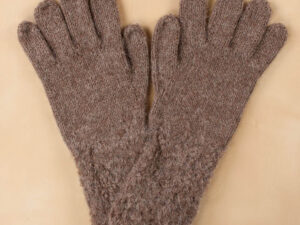 gloves_boucle classic brown