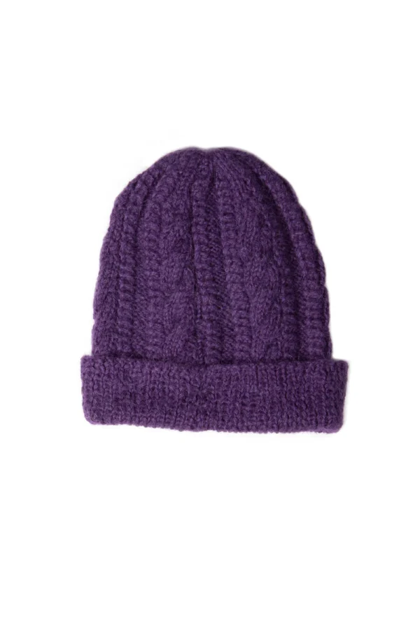 trenza hat purple