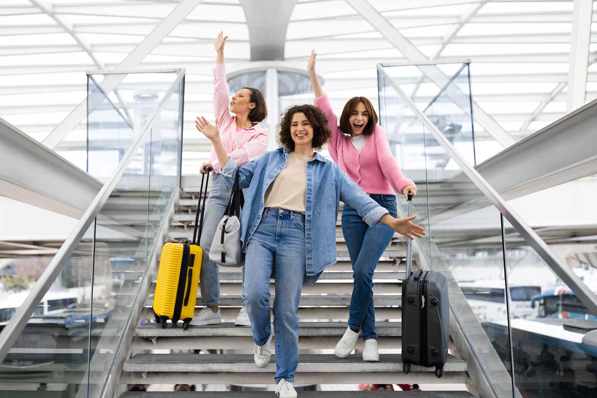 women in airport